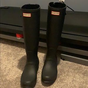 Tall hunter rain boots